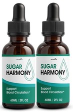  2 Pack Sugar Harmony Drops, SugarHarmony Maximum Strength Blood Support