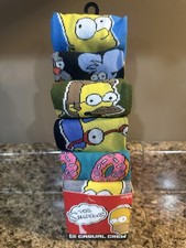 The Simpsons 6 Pack Casual Crew Socks -Bart, ...