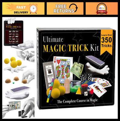Ultimate Magic Trick Kit - 350 Tricks, Easy to Learn, Fun for All Ages!