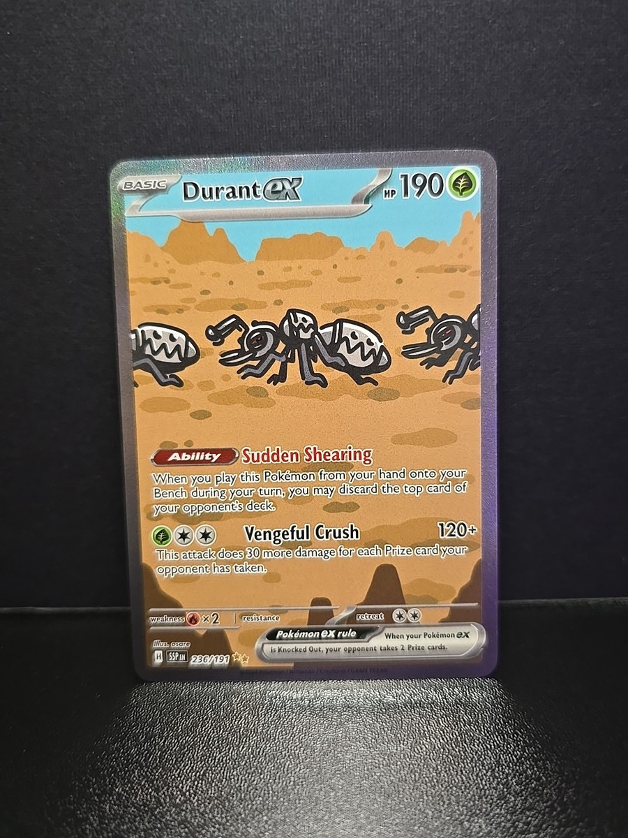 2024 Pokemon Durant EX Full Art Surging Sparks #236/191 NM