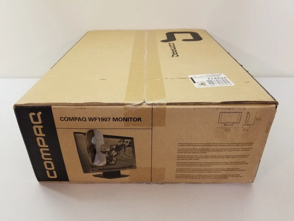 COMPAQ WF1907 19" Widescreen Computer Monitor 1440x900 w/Integrated Speakers NEW - Image 4 of 4