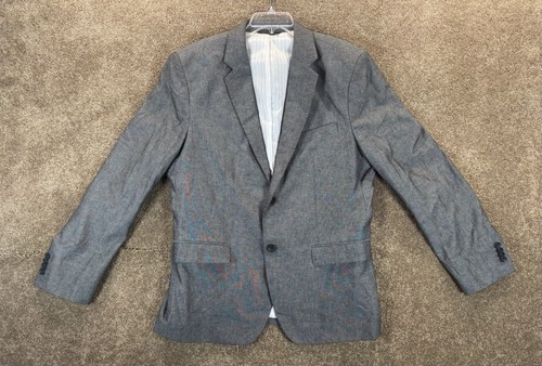 Banana Republic Tailored Slim Fit Blazer 46R - graue Punkte - 100% Baumwolle
