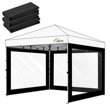 Acepic Clear Canopy Sidewalls for 10x10 Pop Up Tent, Transparent Window Curta...