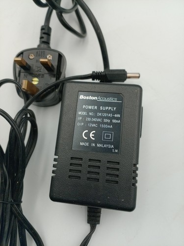 Boston Acoustics DK1201A5-4AN 12VAC 1500mA Netzteil Netzadapter PSU