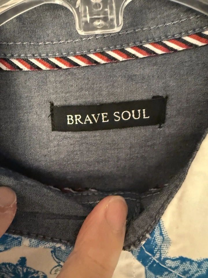 Calaveras y flores hawianas estilo vintage Brave Soul - abotonadas XL para hombre Foto 3 de 4