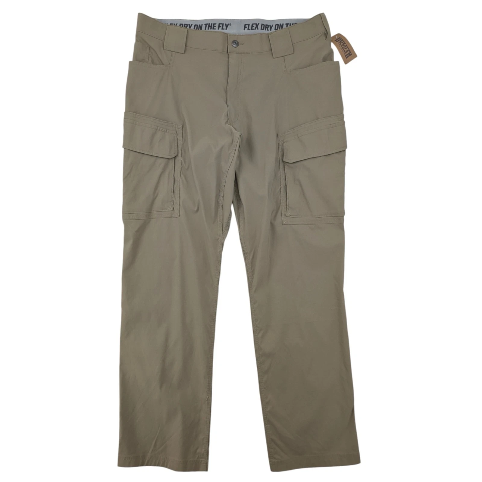 Duluth Trading Pants Men 40x34 Flex Dry On The Fly Relaxed Fit Cargo Stretch NWT