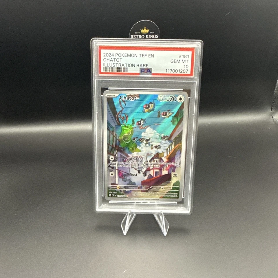 Chatot 181/162 SV05: Temporal Forces Holo PSA 10 - Image 4 of 4