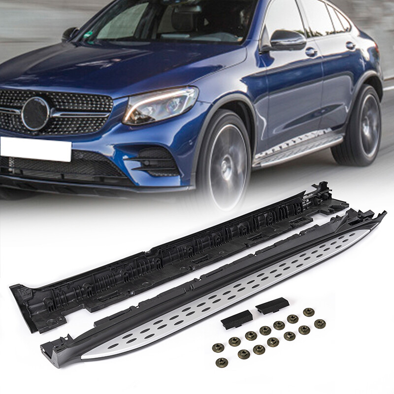 Running Board Side Step Bar Pedal Nerf Bar For Mercedes Benz GLC