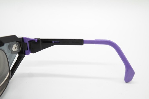 Vintage UVEX bike it Schwarz Violett Eckig Sonnenbrille sunglasses Brille NOS - Picture 4 of 6