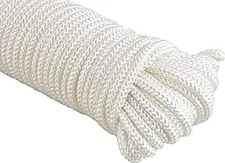 1/4 Inch by 80 Feet Nylon Rope I Multipurpose Clothelines Rope, UV Resistant &