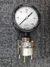 Ashcroft Pressure Gauge 4.5" 0-300psi, 316L 1/2" Type 102 Inline Diaphragm Seal