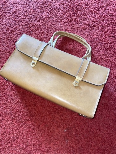 Vintage Handtasche Leder ? Tasche True Vintage Retro Damenhandtasche - Bild 2 von 9