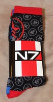 2 Pairs Mass Effect N7 Socks Bioware 10-13 Men's 2 Pairs Mass Effect N7 Socks Bioware 10-13 Men's