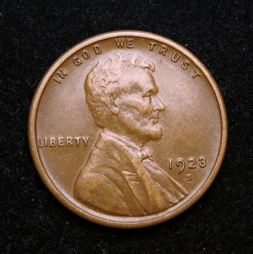 1923-S  Lincoln Wheat Cent  AU+