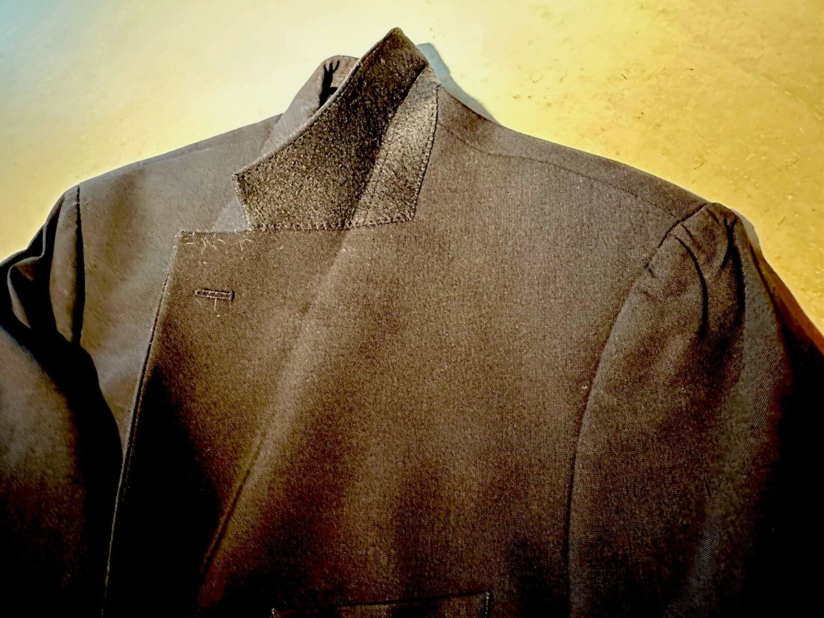 Vintage “346”Brooks Brothers Mens Blk Wool Tailored Jacket