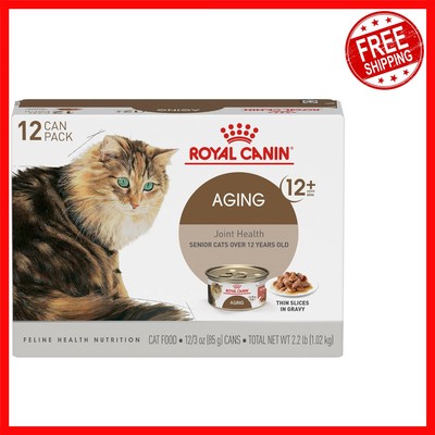 Senior Cat Nutrition: 3 oz Cans of Thin Slices in Gravy for Cats 12+ - 12 Pack