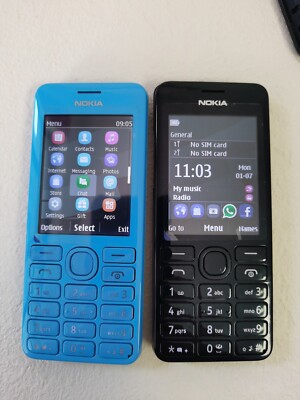 Original Nokia 206 Dual / single Sim 2G GSM Unlocked Nokia 2060 Celluar Phone