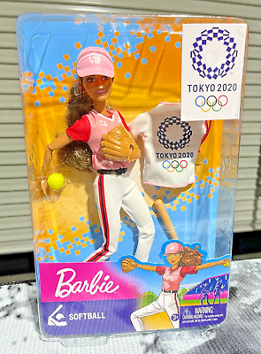 Boneca Barbie Jogos Olimpicos Tokyo 2020 Softball Morena - Kiko Brinquedos