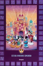Disneyana Its a Small World Disneyland Poster with Mickey Mouse NON GLOSSY
