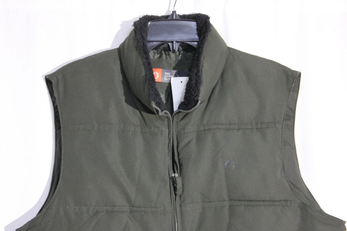 American Outdoorsman Vest Men s Size MED Forrest Green Polyester
