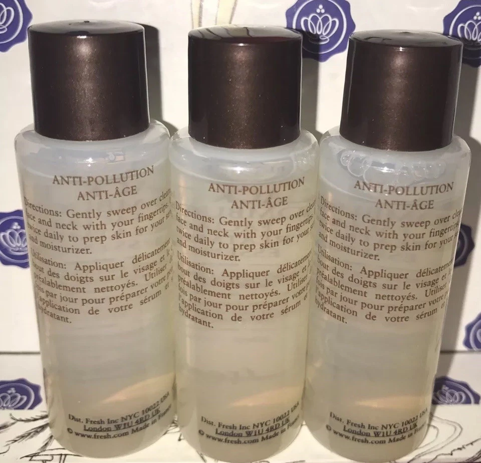 3X Fresh Black Tea Kombucha Facial Treatment Essence Mini .6oz/20ml Each Lot  - Image 3 of 4