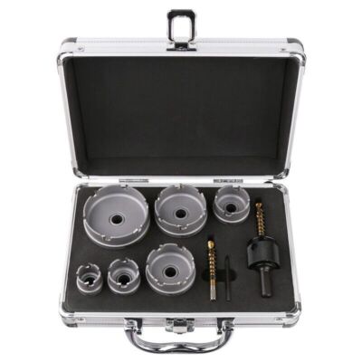 9PCS/Set 7/8''~2-1/2'' Quick Change Carbide Hole Saw Cutter With Pilot Drill Bit