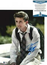 TIMOTHEE CHALAMET SIGNED CALL ME BY YOUR NAME 8x10 MOVIE PHOTO BECKETT BAS COA 3