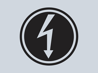 Hochspannung elektrisches Sicherheitsschild Vinyl Aufkleber