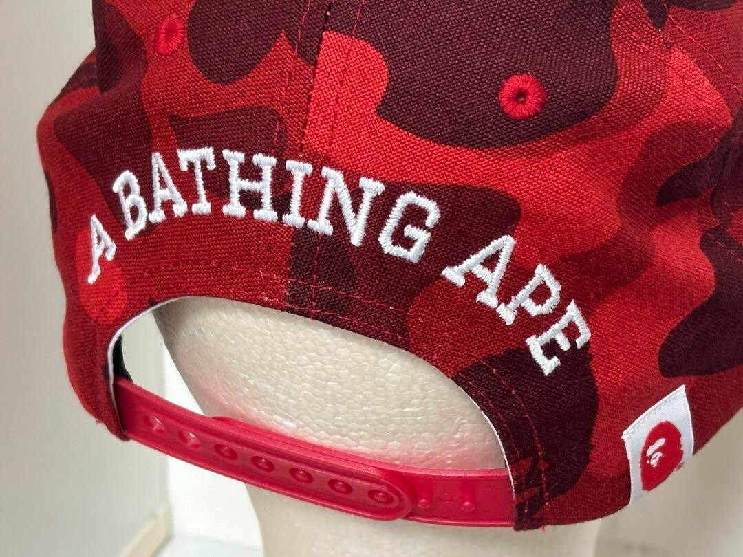 A Bathing Ape × coca cola カモフラキャップ　新品 BAPE Coca Cola Camo Snapback Hat Red Men's - US