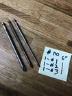 Lot of 3 New Apex 4488-#1, 492-#2, 493 #3 Phillips Bits 6" Long