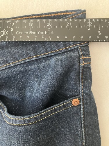 Levi's 541 Jeans Men's 44x30 Athletic Taper Dark Blue Denim Stretch - Picture 6 of 13