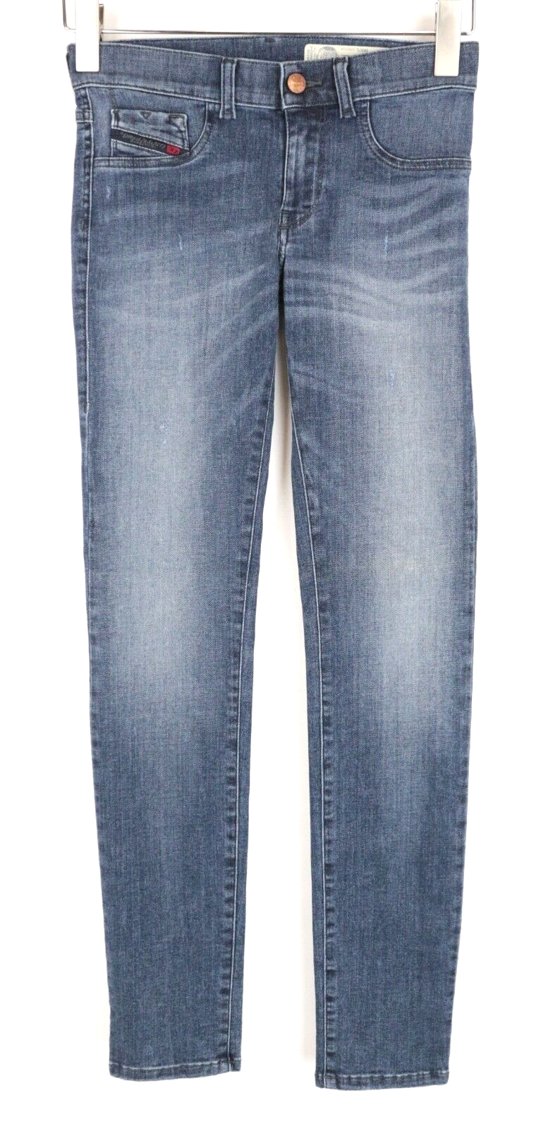 DIESEL LivierS 0687L Women Jeans W25 Super Slim Fit Denim Blue Cotton