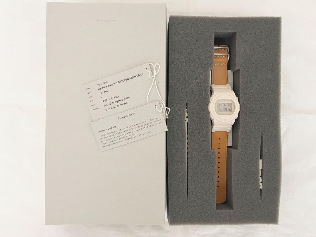 Hender Scheme × G-SHOCK(DW-5750HS20-4JF) Hender Scheme x G-Shock DW-5750HS20-4JF with Leather Band