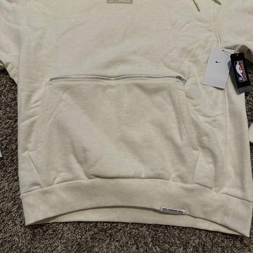 Nike NBA Utah Jazz Counterpoint Hoodie Sweater Cream Heavy Fabric Men Size Large - Picture 5 of 7