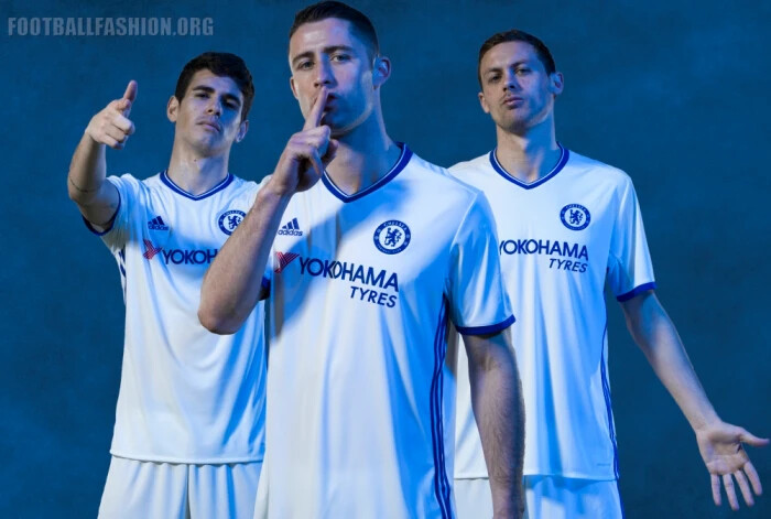 Chelsea FC 2016-2017 Third Jersey Adidas - White - Men's S - Brand