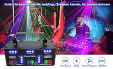 21 Eyes Party Lights Dj Disco Light Strobe Stage Light Sound Activated Laser Kit