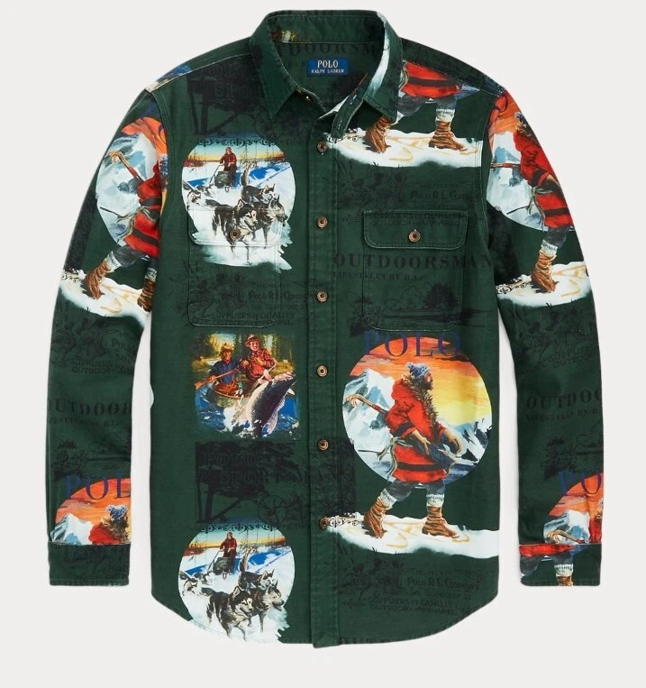 Polo Ralph Lauren RL Sportsman Outdoors man country tech rugby Shirt NWT