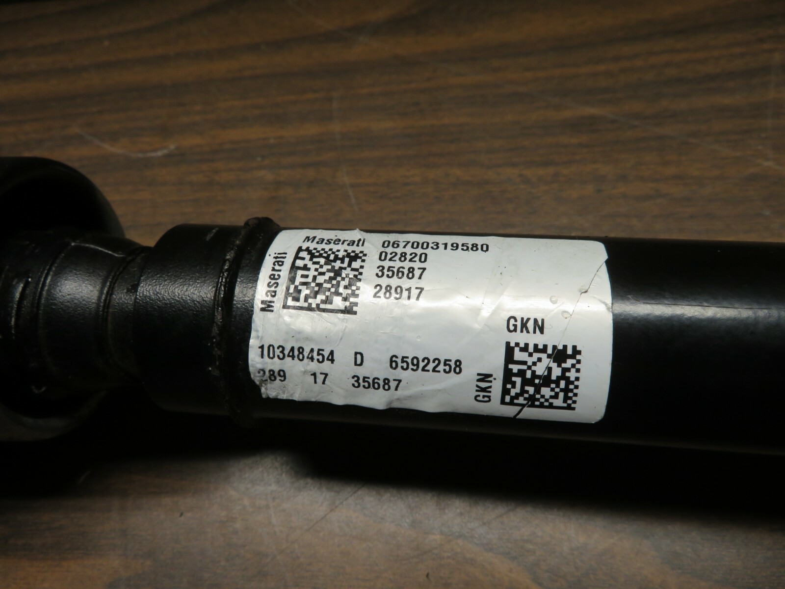 2018-2020 MASERATI GHIBLI SQ4 3.0L AWD FRONT CARDAN PROPPELER DRIVESHAFT OEM