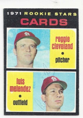 Luis Melendez kSt Louis Cardinals 1971 Topps #216 Signed Rookie Card