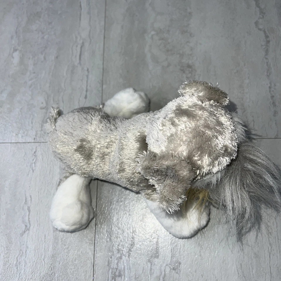 Ganz Webkinz Gray Schnauzer Dog 8" Plush Stuffed Animal HM159 with No Code  - Image 4 of 4