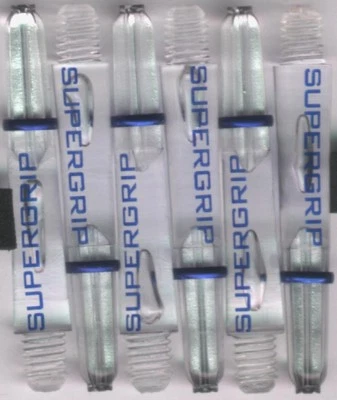 1.5in. 2ba Clear HARROWS SUPERGRIP Dart Shafts & Springs: 1 set of 3