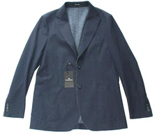 New PAUL BETENELY Blazer GARY Men's US 38 Navy Blue Sport Coat Casual FORTEX