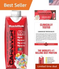 Carnivor RTD Beef Protein Shake - 40g Isolate, Fruity Cereal Flavor, Pack of 12
