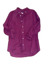 JCrew Mens Dress Shirt Gingham Red/Navy Large.