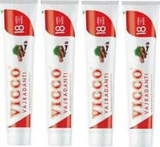 Vicco Vajradanti Ayurvedic Tooth Paste Oral Care Protect Gum Disease Pack Of 4