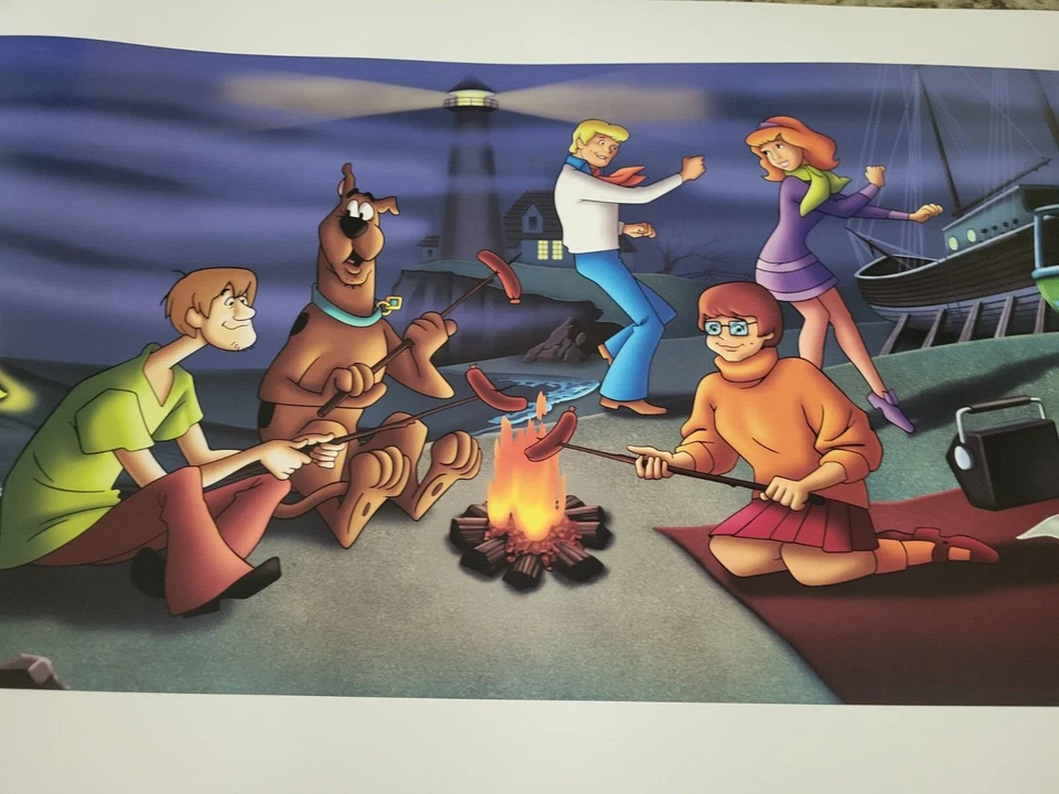 Classic Momen "Scooby Doo Picnic" 17"x30.5" Serio lithograph, W/COA - Image 2 of 4
