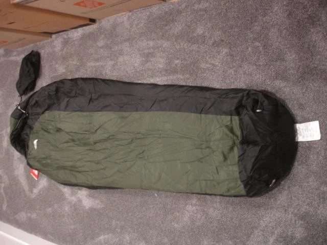 The North Face Wasatch Bx Sleeping Bag 40-Degree Black Green 84"X33" 539g Poly