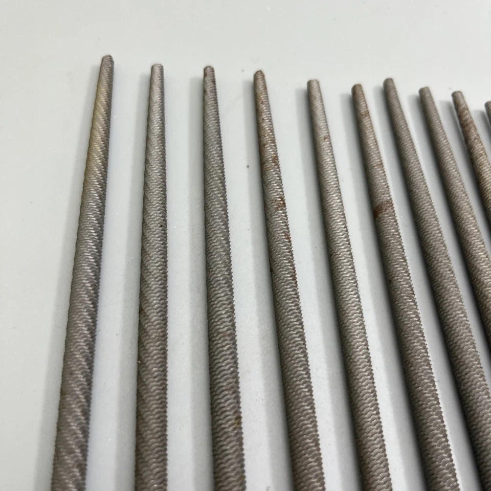 12 x Vintage Nicholson Round Bastard Hand File 6" - Made in USA Files blacksmith - Image 2 of 4