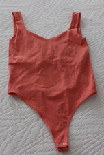 Free People / FP Intimately Clean Lines Bodysuit Size M/L- Papaya- NWOT