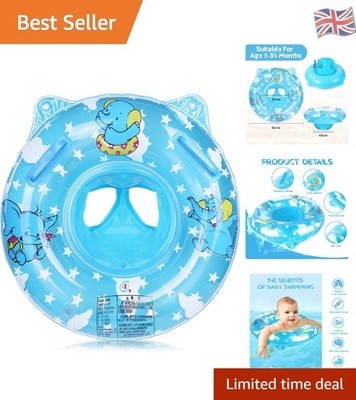 Aufblasbarer Baby Schwimm Schwimmring - Sichere PVC Badestütze für 6-36
